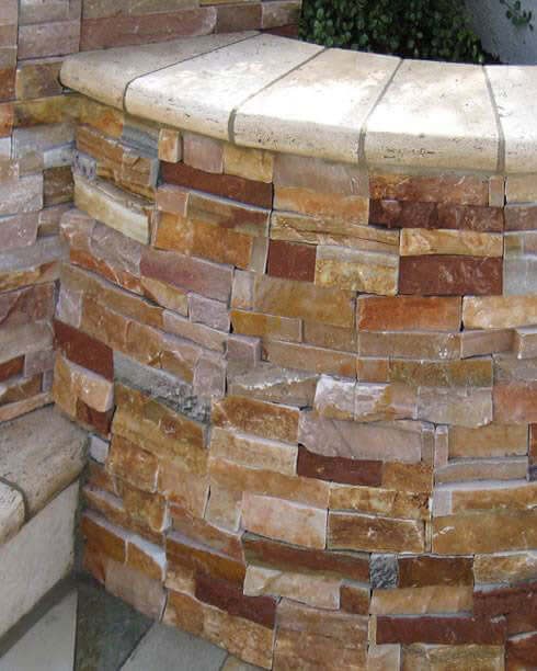 Golden White Ledger Corner Stacked Stone Panels - Shop at Home Craft Studio - 5