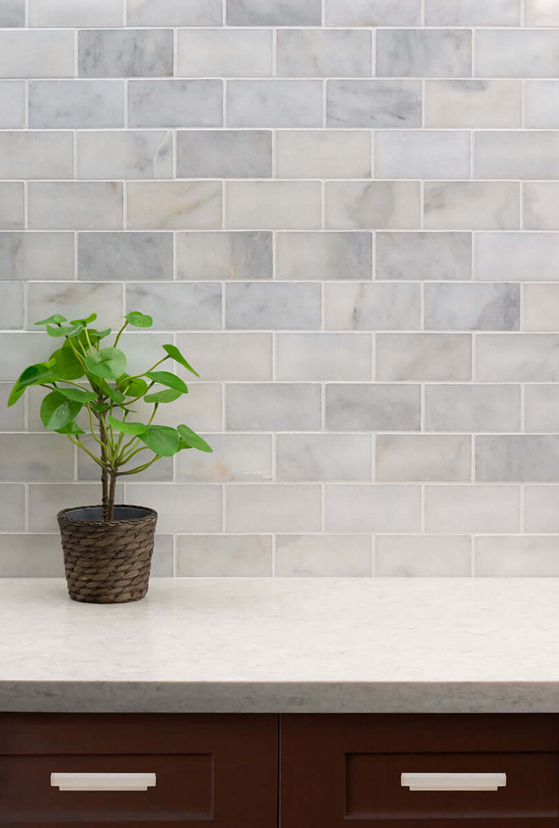 Greecian White Marble Subway Tile 3x6 Floor or Wall Tile - Shop at Home Craft Studio - 8