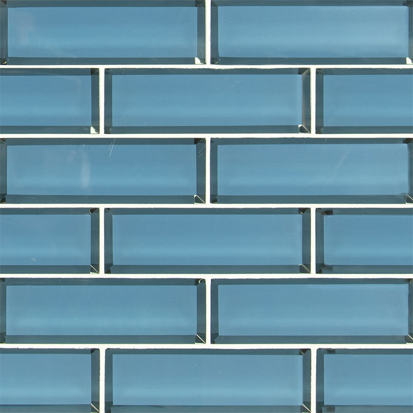 HAIKU SAPPHIRE BEVELED SUBWAY Wall Tile - Shop at Home Craft Studio - 1