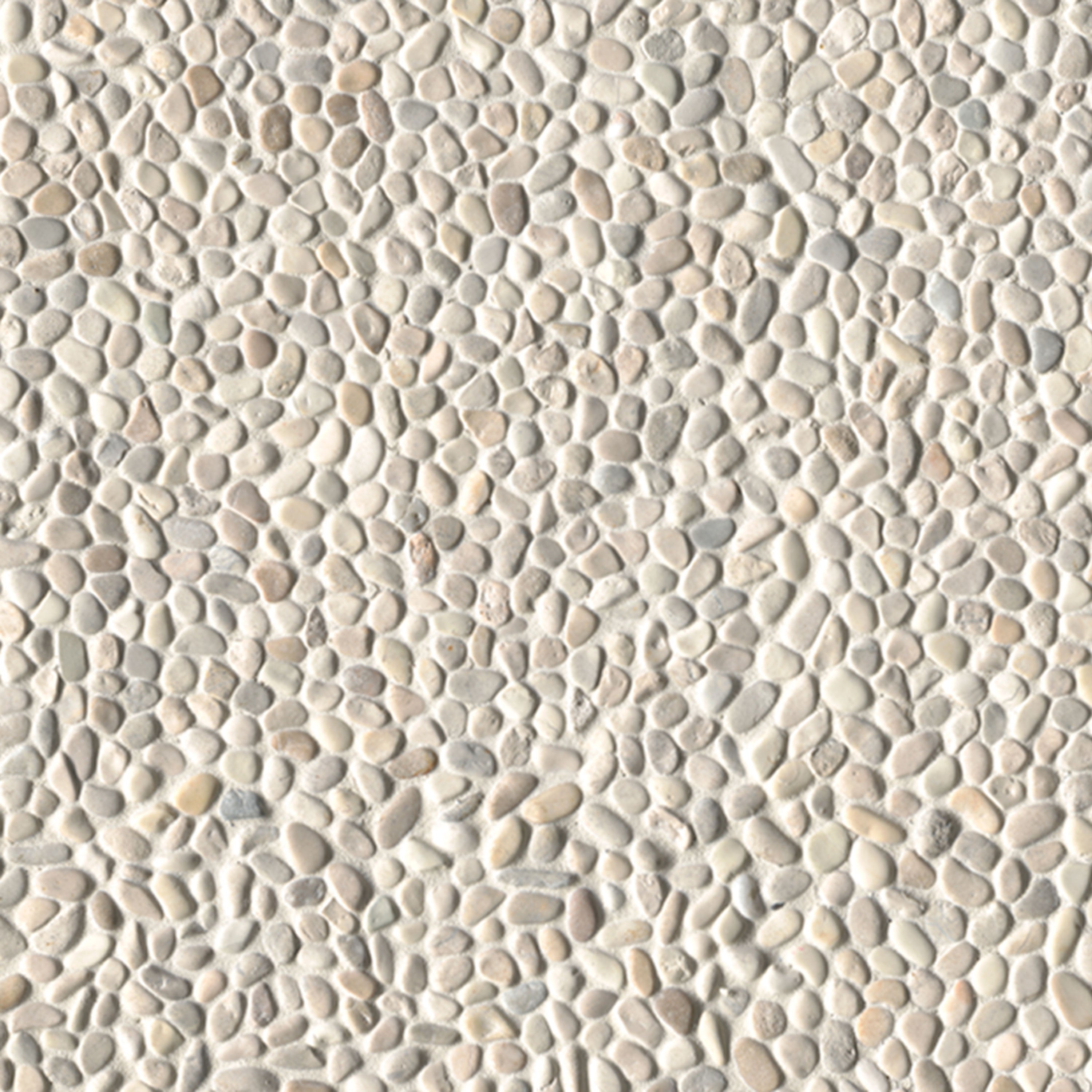 IVORY WHITE MINI PEBBLE TUMBLED Mosaic - Shop at Home Craft Studio - 1