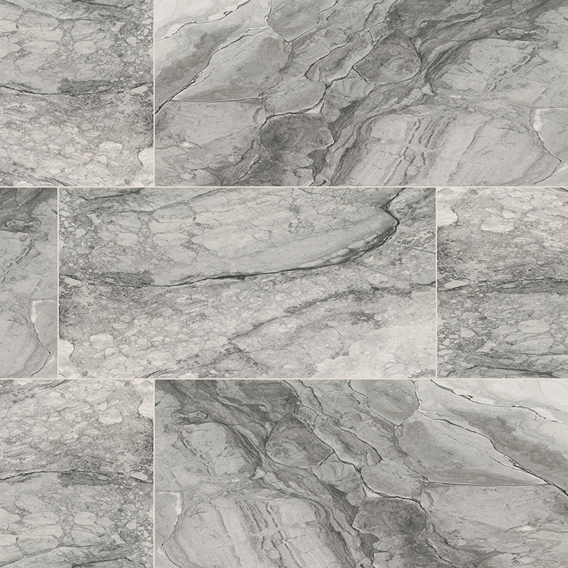 KAYA ONDA GRAY 12X24 MATTE Floor or Wall Tile, Mosaic, Bullnose - Shop at Home Craft Studio - 16
