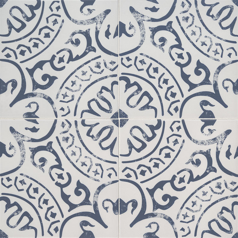 KENZZI INDIGO 8X8 Floor or Wall Tile - Shop at Home Craft Studio - 1