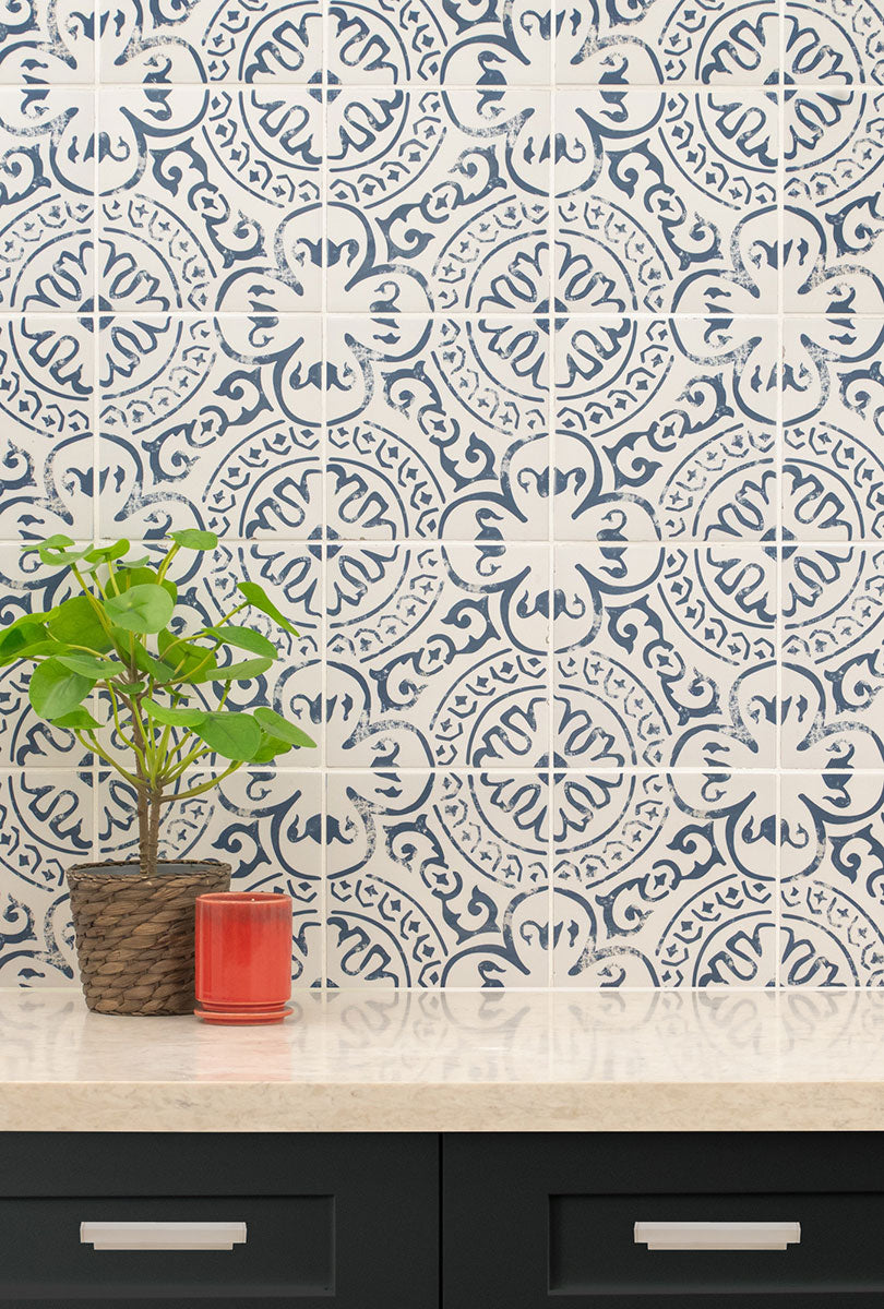 KENZZI INDIGO 8X8 Floor or Wall Tile - Shop at Home Craft Studio - 7