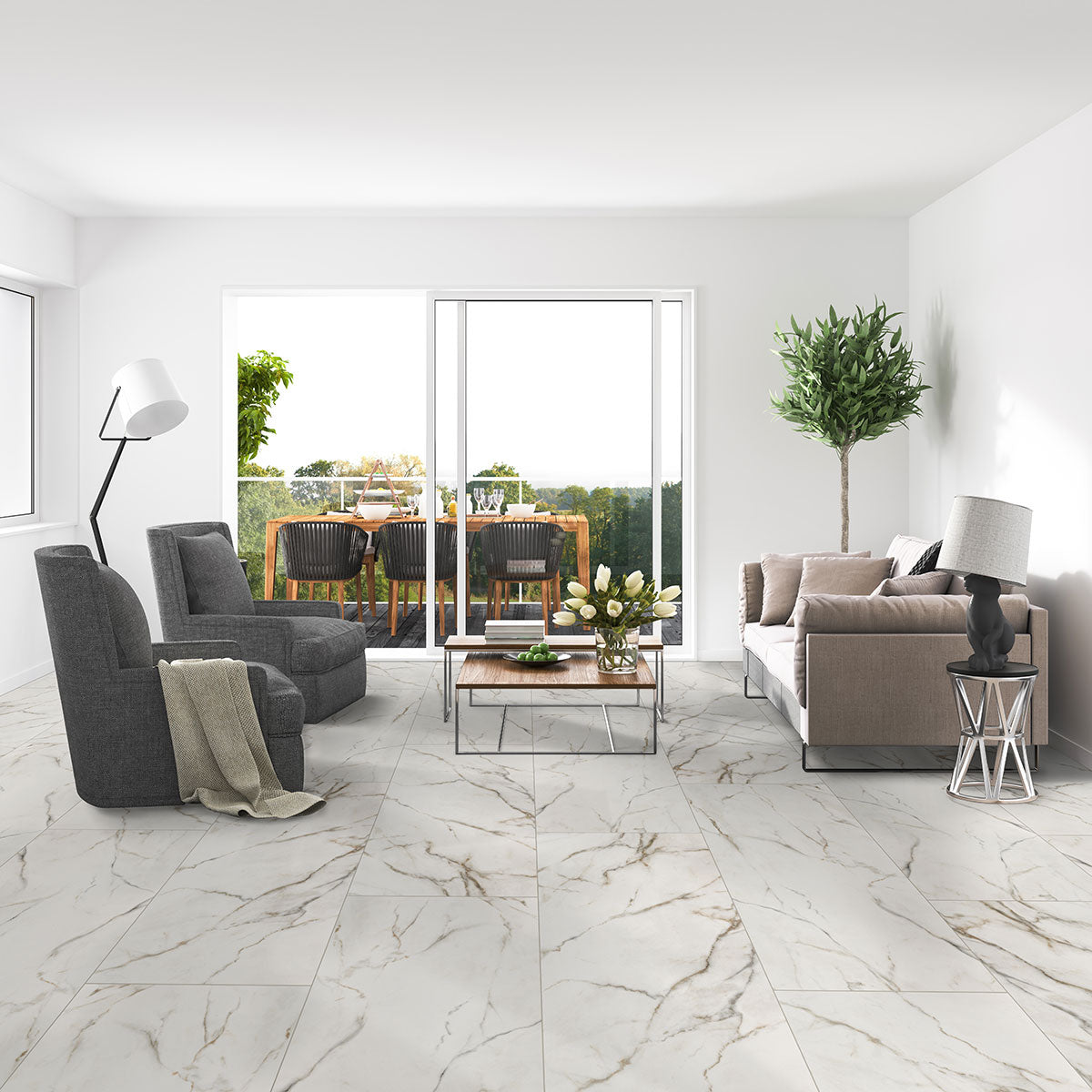 Kaya Calacatta Lucca 12X24 Polished Floor or Wall Tile - Shop at Home Craft Studio - 7