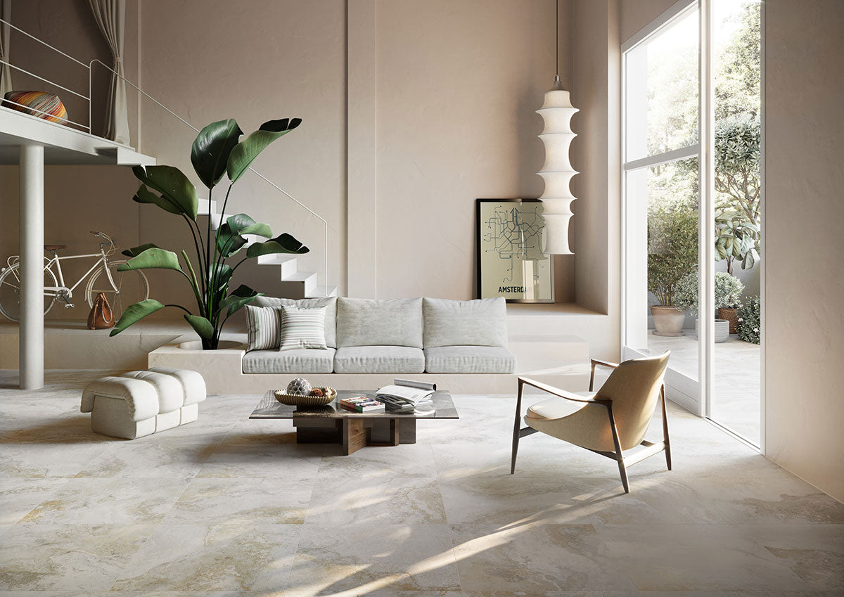 LIVINGSTYLE TRAVERTINO 24X24 MATTE Floor or Wall Tile - Shop at Home Craft Studio - 5