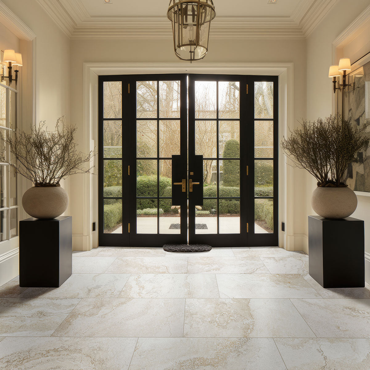 LIVINGSTYLE TRAVERTINO 24X24 MATTE Floor or Wall Tile - Shop at Home Craft Studio - 6