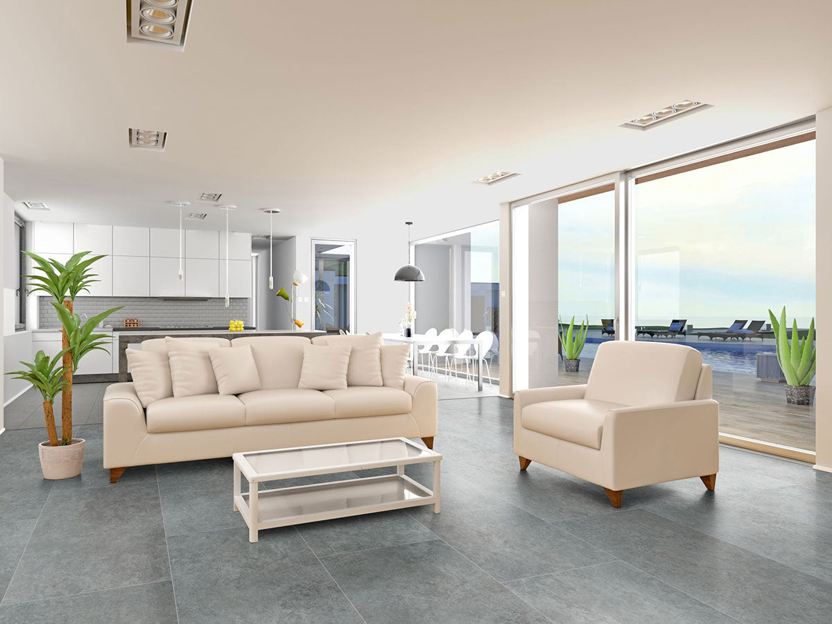 LUNAR SILVER 24X48 MATTE Floor or Wall Tile - Shop at Home Craft Studio - 4