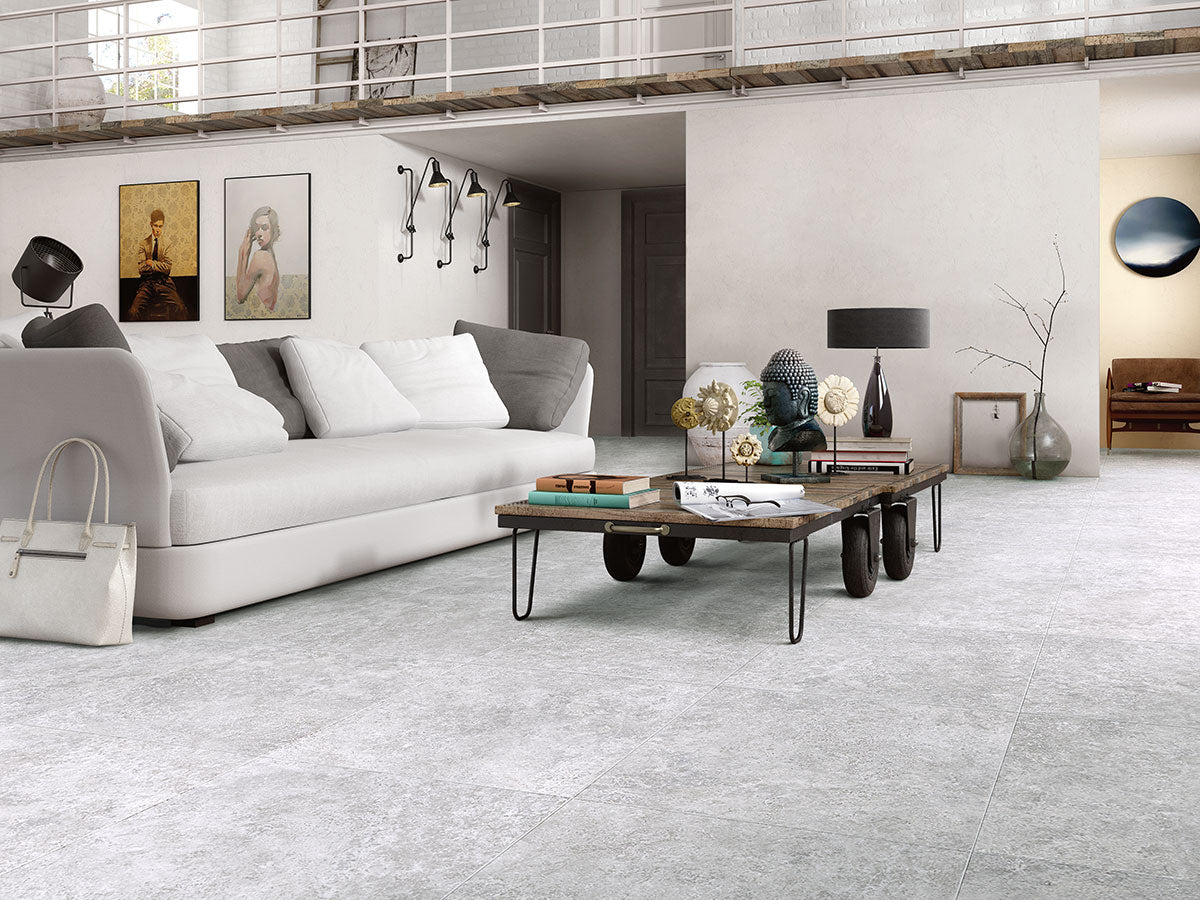 LUNAR SILVER 24X48 MATTE Floor or Wall Tile - Shop at Home Craft Studio - 8