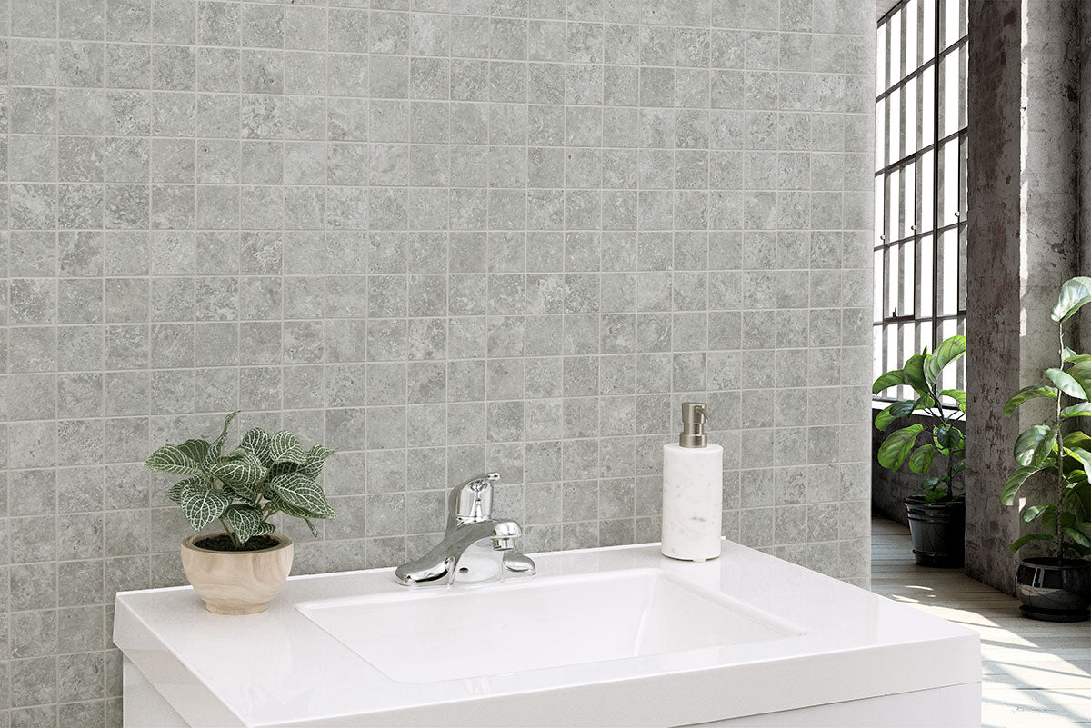 LUNAR SILVER 24X48 MATTE Floor or Wall Tile - Shop at Home Craft Studio - 11