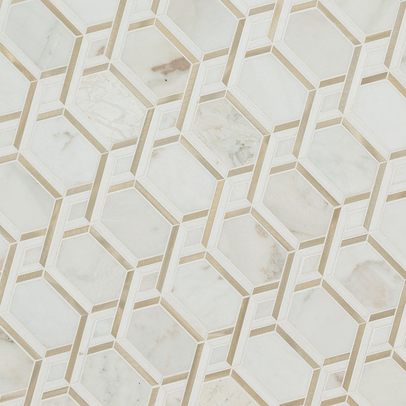 LUXOR ROYAL LINK GOLD PATTERN Backsplash & Wall Tile - Shop at Home Craft Studio - 2