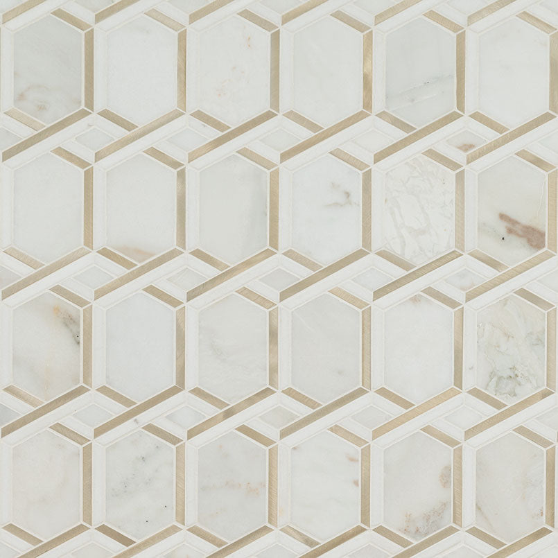 LUXOR ROYAL LINK GOLD PATTERN Backsplash & Wall Tile - Shop at Home Craft Studio - 3