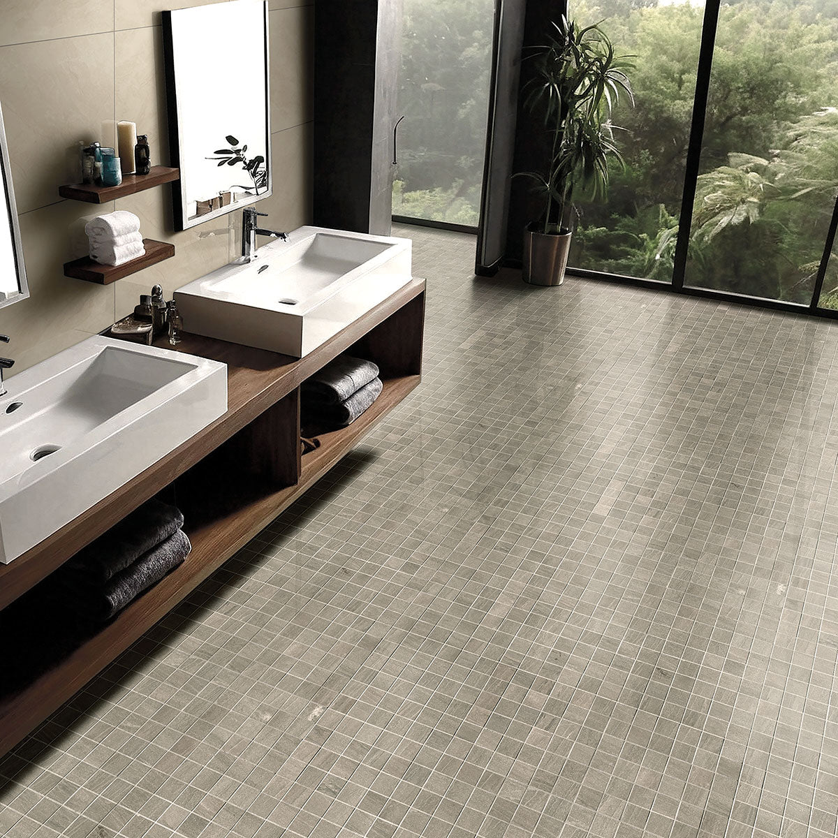 MALAHARI GREIGE 24X48 LAPATO 3D Floor or Wall Tile, Bullnose, Mosaic - Shop at Home Craft Studio - 15
