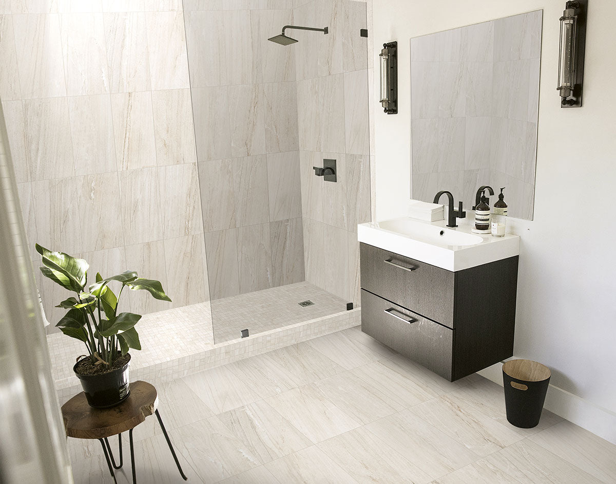 MALAHARI WHITE 24X48 LAPATO 3D Floor or Wall Tile, Mosaic, Bullnose - Shop at Home Craft Studio - 6