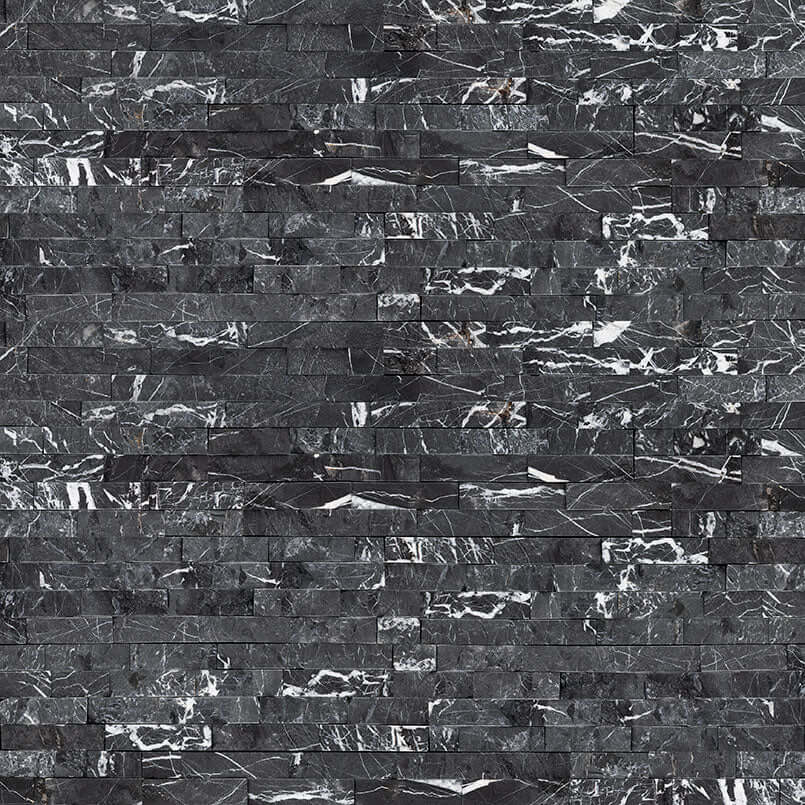 MARQUINA NERO SPLITFACE 6X24 PANEL Wall Tile - Shop at Home Craft Studio - 1