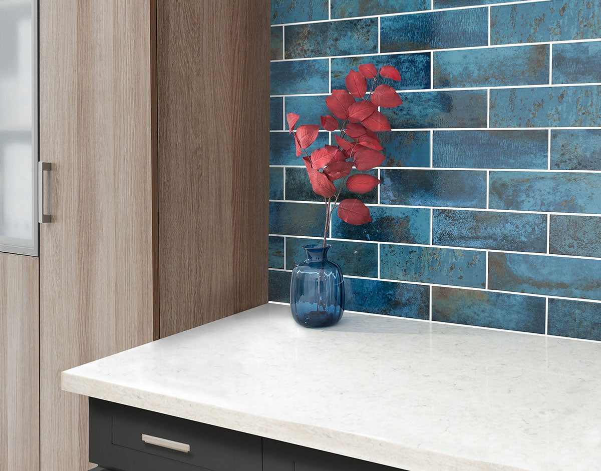 MARZA COBALT 4X12 GLOSSY Backsplash & Wall Tile - Shop at Home Craft Studio - 9