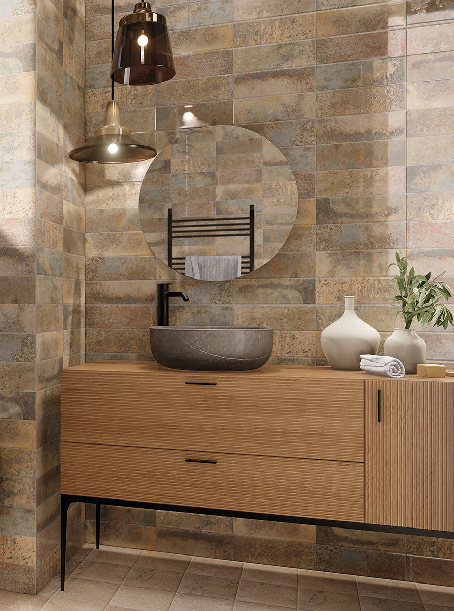 MARZA RUST 4X12 GLOSSY Wall Tile - Shop at Home Craft Studio - 5