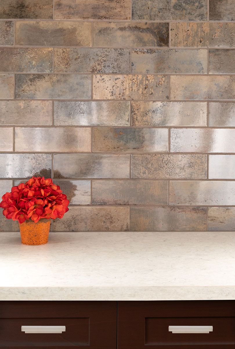 MARZA RUST 4X12 GLOSSY Wall Tile - Shop at Home Craft Studio - 7