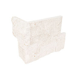 MAYRA WHITE LIMESTONE CORNER 9X18 Stacked Stone Panels - Shop at Home Craft Studio - 7