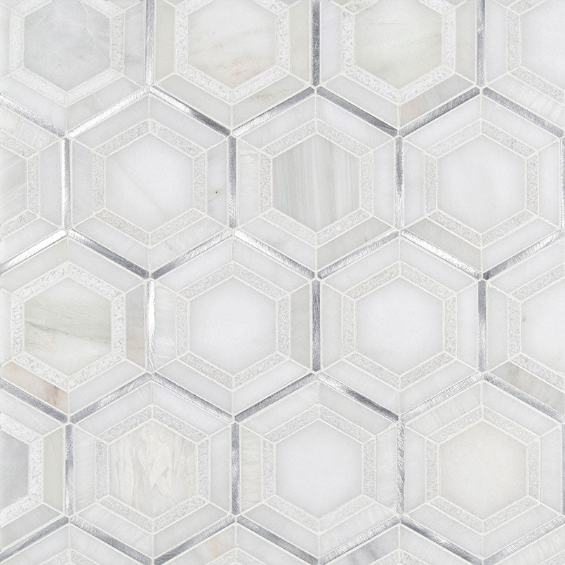 MEDICI SILVER PATTERN Mosaic, Wall Tile - Shop at Home Craft Studio - 3