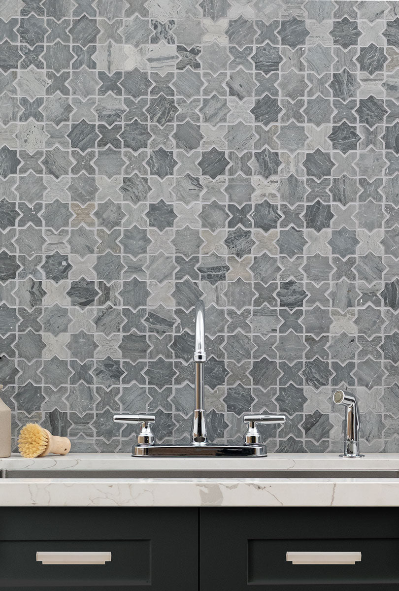 MONTAGUE BLUE OAK PAT POL Floor or Wall Tile, Mosaic - Shop at Home Craft Studio - 6