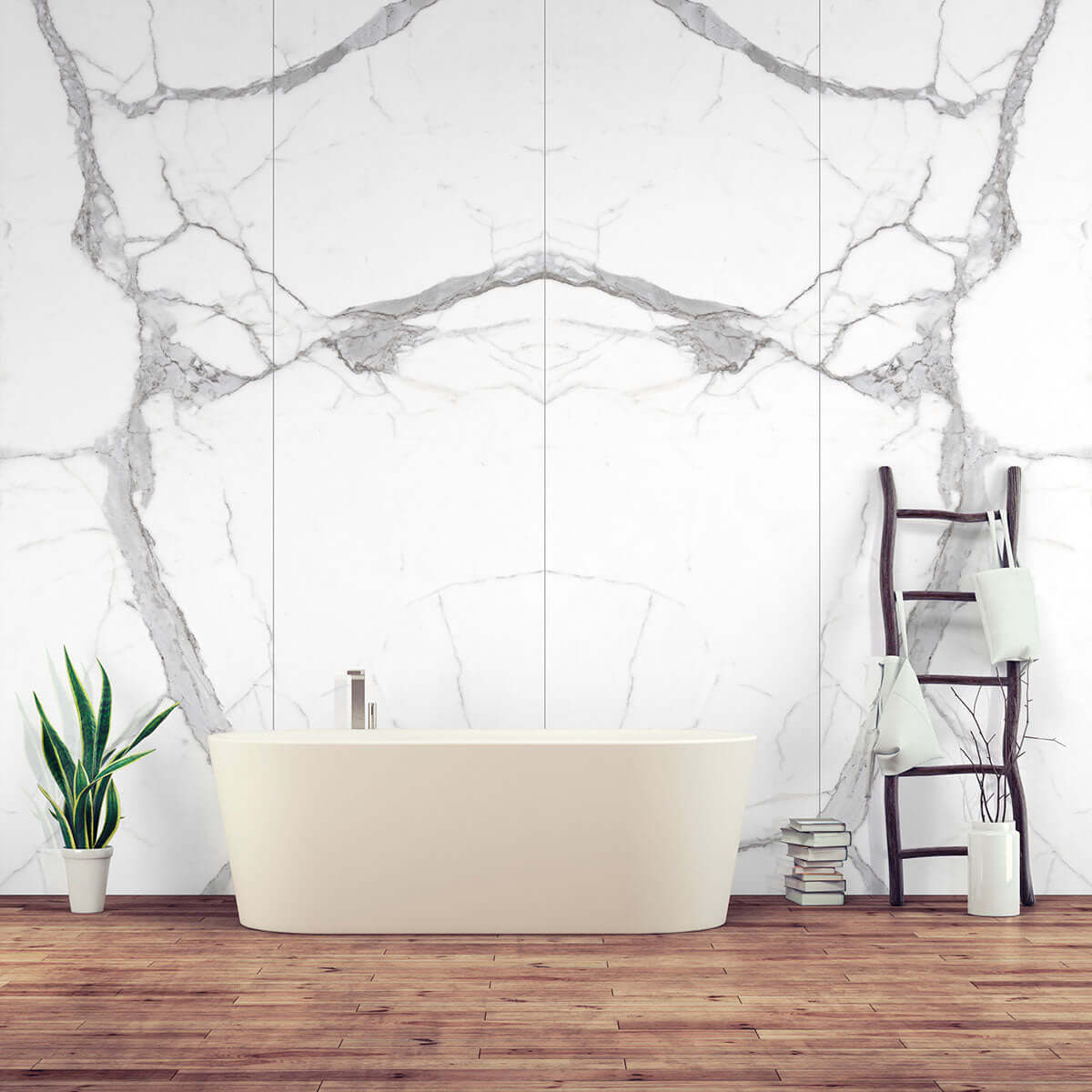 MONTBLANC STATUARIO 31.5X94.5 9 MM POL Floor or Wall Tile - Shop at Home Craft Studio - 4