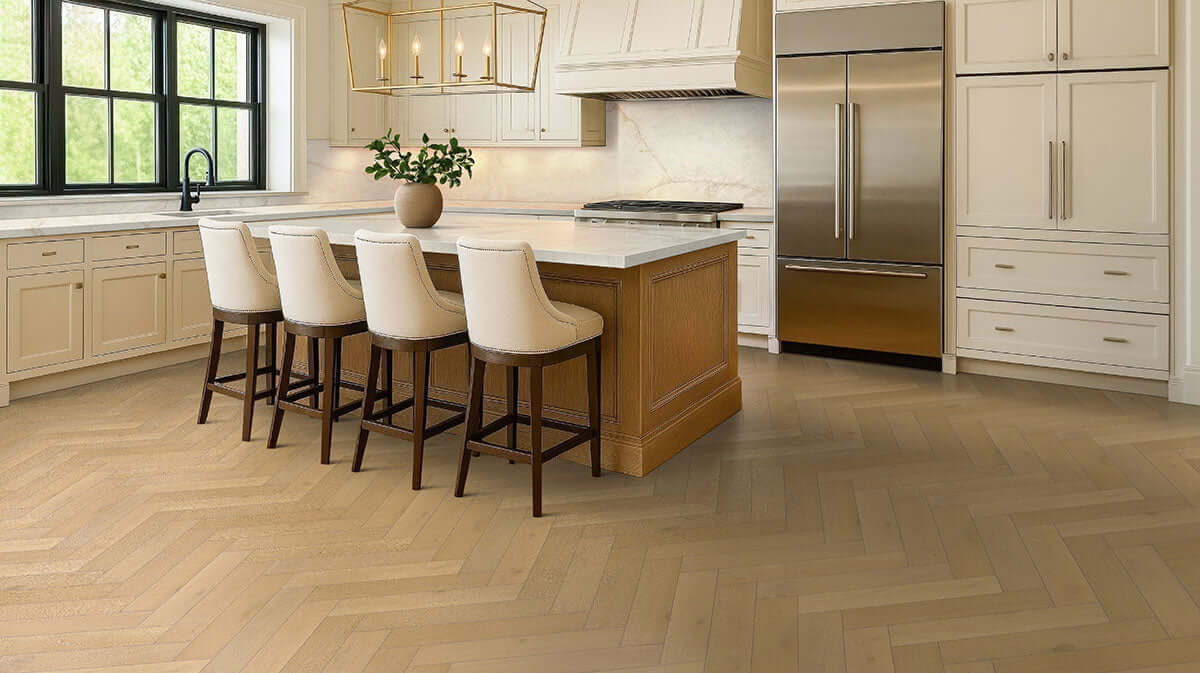 McCarran Herringbone Whitlock Engineered Hardwood Flooring - Shop at Home Craft Studio - 5