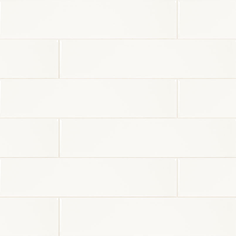 Metro White 2X8 Glossy Wall Tile - Shop at Home Craft Studio - 1