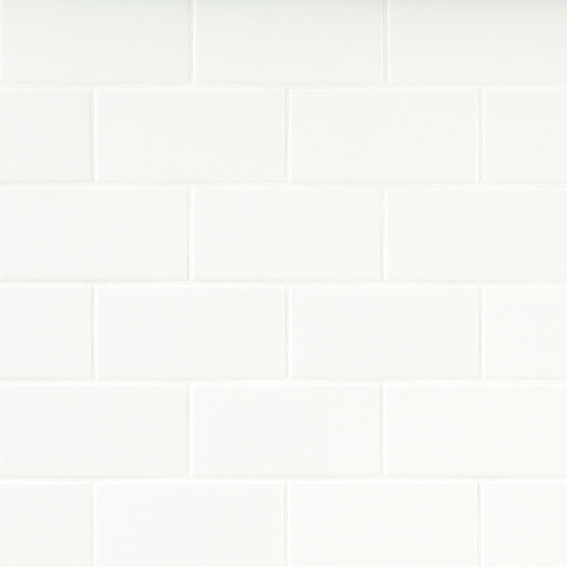 Metro White 2X8 Single Bullnose Glossy Wall Tile - Shop at Home Craft Studio - 11
