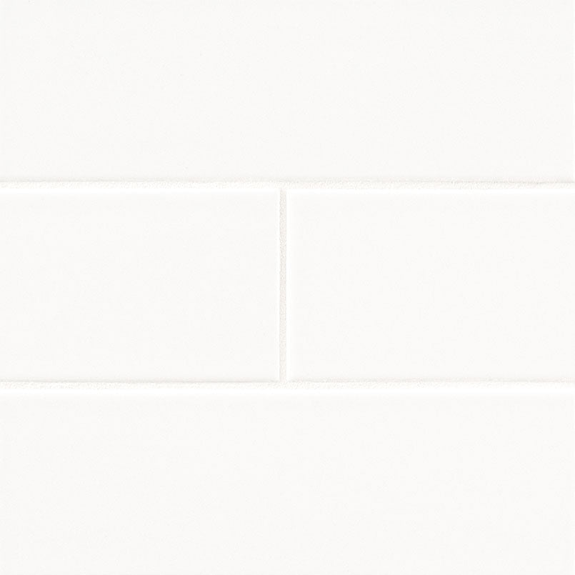 Metro White 2X8 Single Bullnose Glossy Wall Tile - Shop at Home Craft Studio - 12