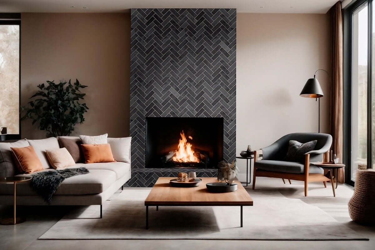 Montauk Black 12X12 Honed Slate Tile - Shop at Home Craft Studio - 5