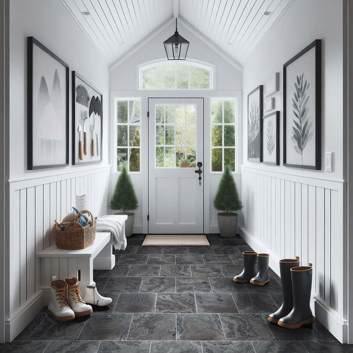 Montauk Black 12X12 Honed Slate Tile - Shop at Home Craft Studio - 7