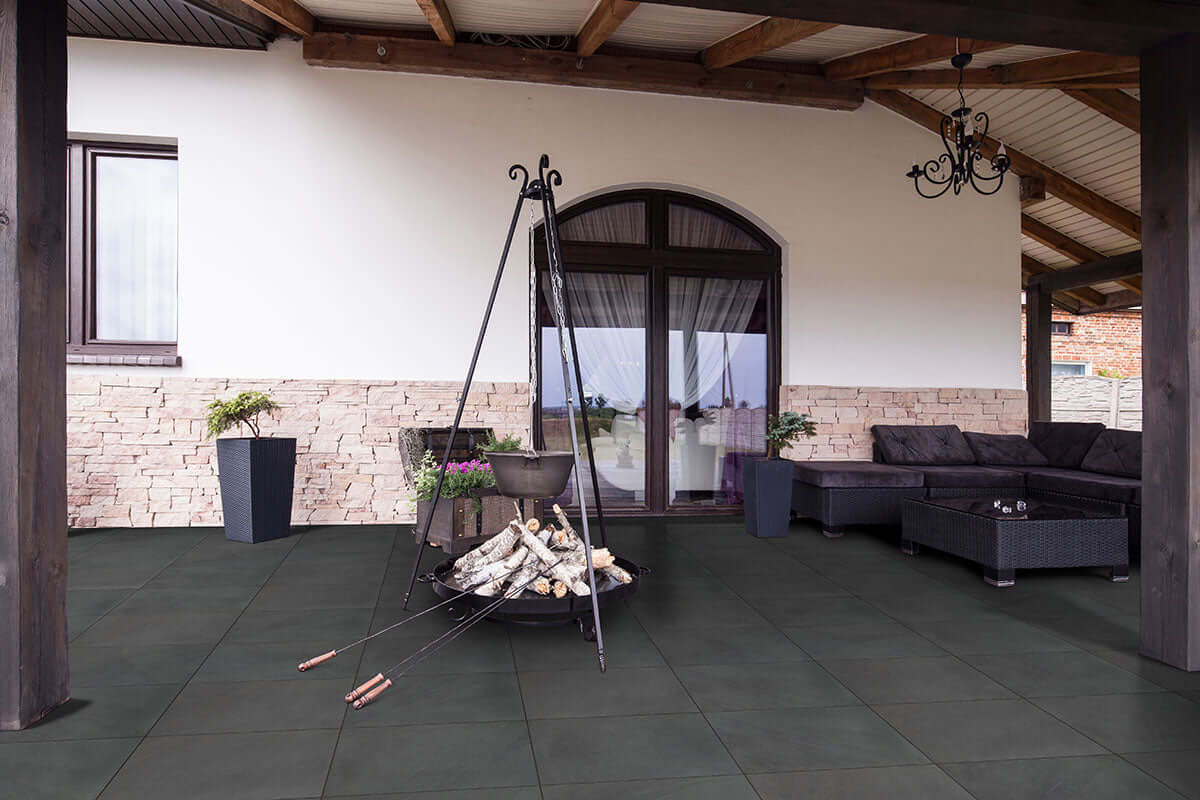 Montauk Black 12X12 Honed Slate Tile - Shop at Home Craft Studio - 22