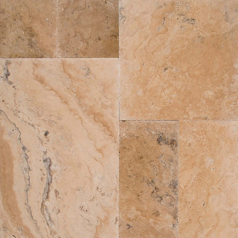 PHILADELPHIA VERSAILLES PATTERN Travertine Tile - Shop at Home Craft Studio - 5