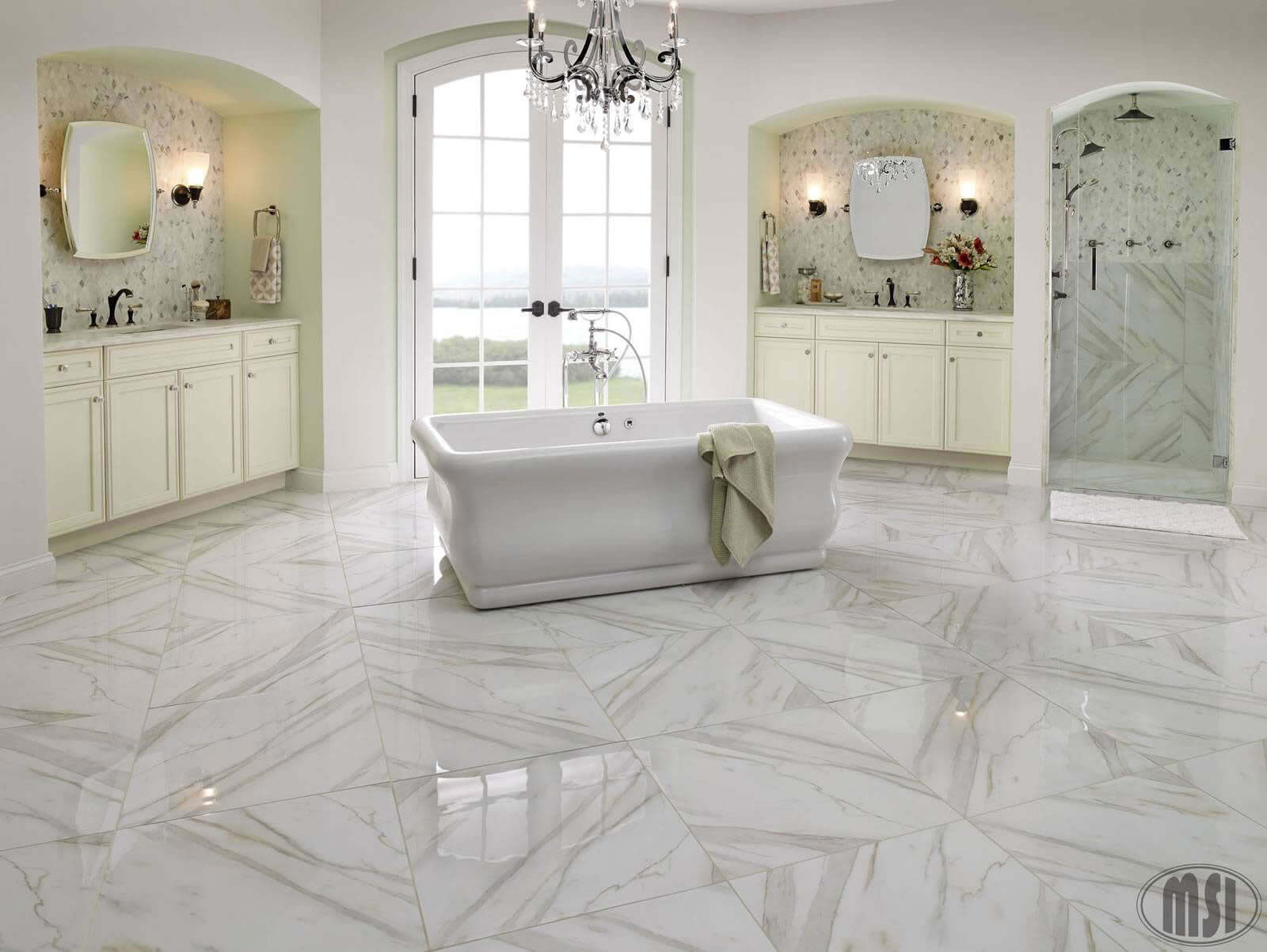 PIETRA CALACATTA 12X24 POLISHED Floor or Wall Tile - Shop at Home Craft Studio - 6