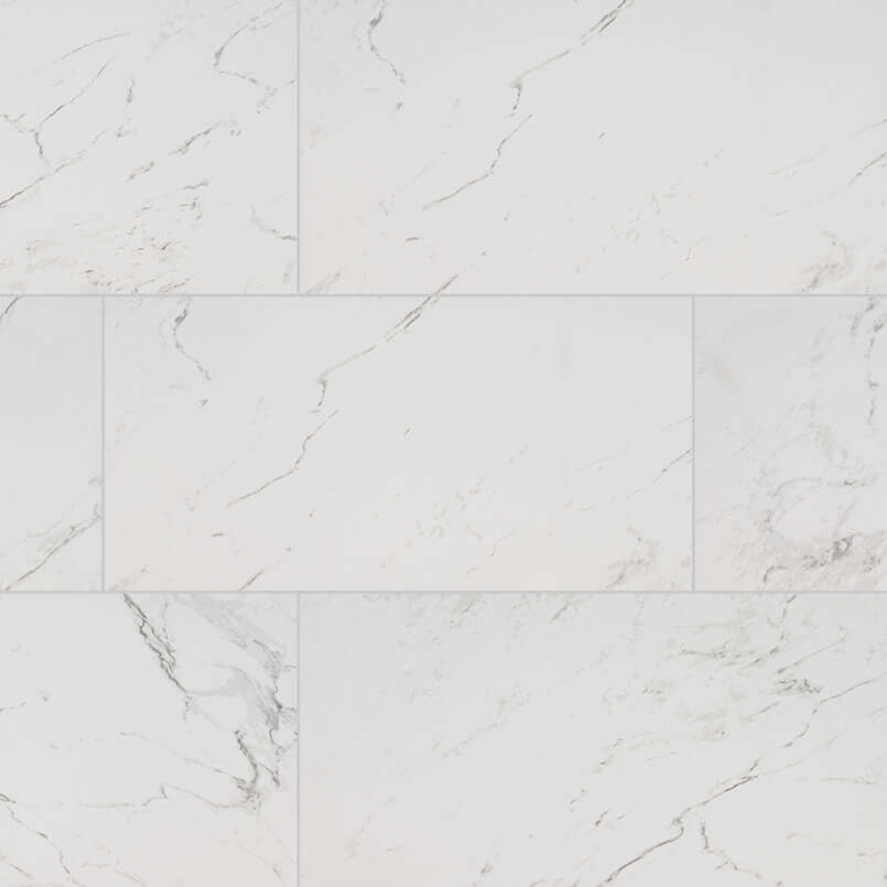 PIETRA CARRARA 12X24 POLISHED Floor or Wall Tile - Shop at Home Craft Studio - 1