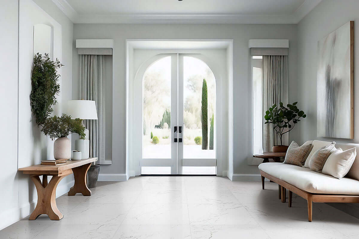 PIETRA CARRARA 12X24 POLISHED Floor or Wall Tile - Shop at Home Craft Studio - 4