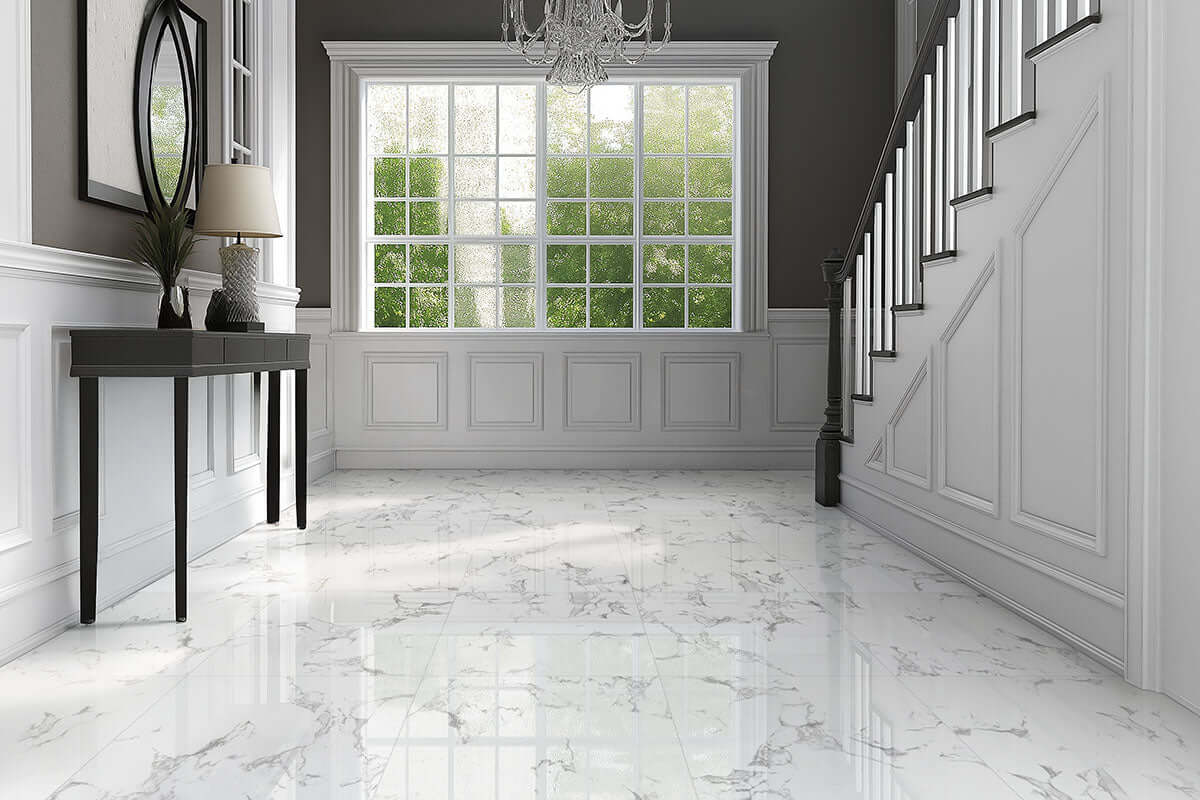 PIETRA STATUARIO 12X24 POLISHED Floor or Wall Tile - Shop at Home Craft Studio - 5