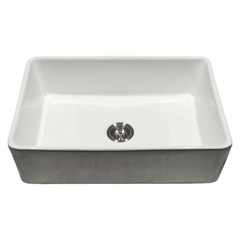 PORCELAIN FIRECLAY FARMHOUSE WITH APRON SB WHITE-3020 Sink - Shop at Home Craft Studio - 5