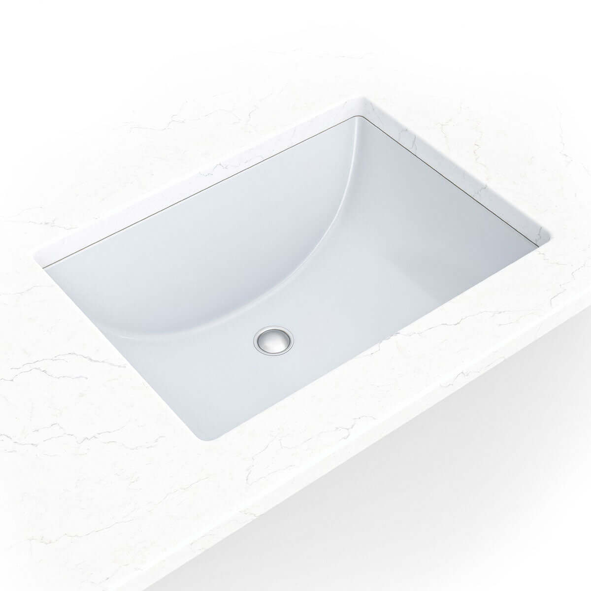 PORCELAIN VANITY RECTANGLE WHITE-2015 Wall Tile - Shop at Home Craft Studio - 1