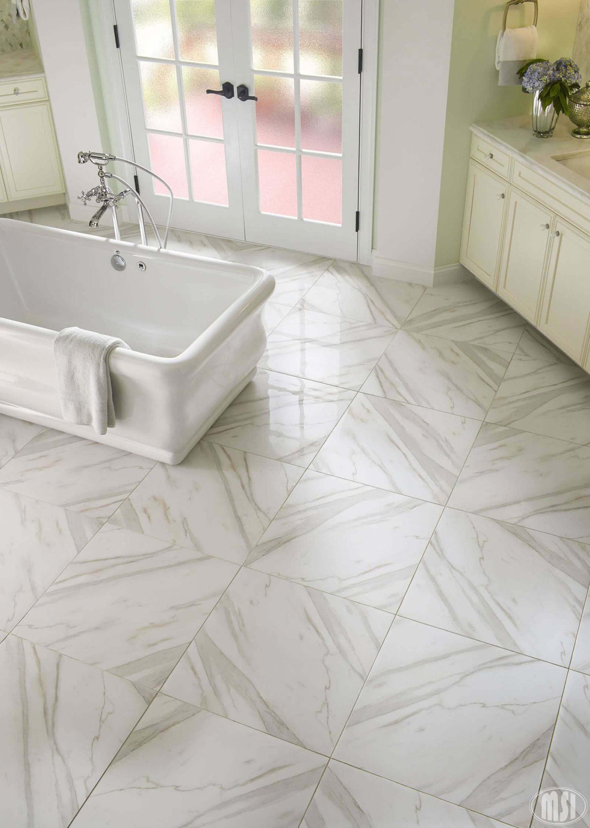 Pietra Calacatta 12X24 Matte Floor or Wall Tile - Shop at Home Craft Studio - 7