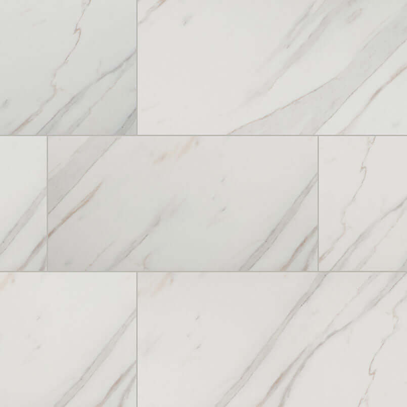 Pietra Calacatta 12X24 Polished Floor or Wall Tile - Shop at Home Craft Studio - 1