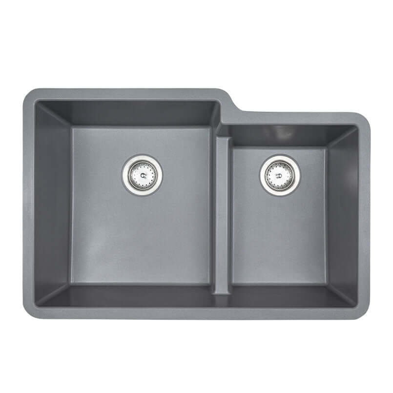 QUARTZ GRAY STRAIGHT DBL BWL60/40-3221 Kitchen Sinks - Shop at Home Craft Studio - 2