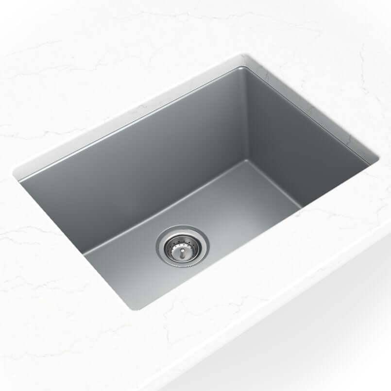 QUARTZ GRAY STRAIGHT SINGLE BOWL 2418 Kitchen Sinks - Shop at Home Craft Studio - 1