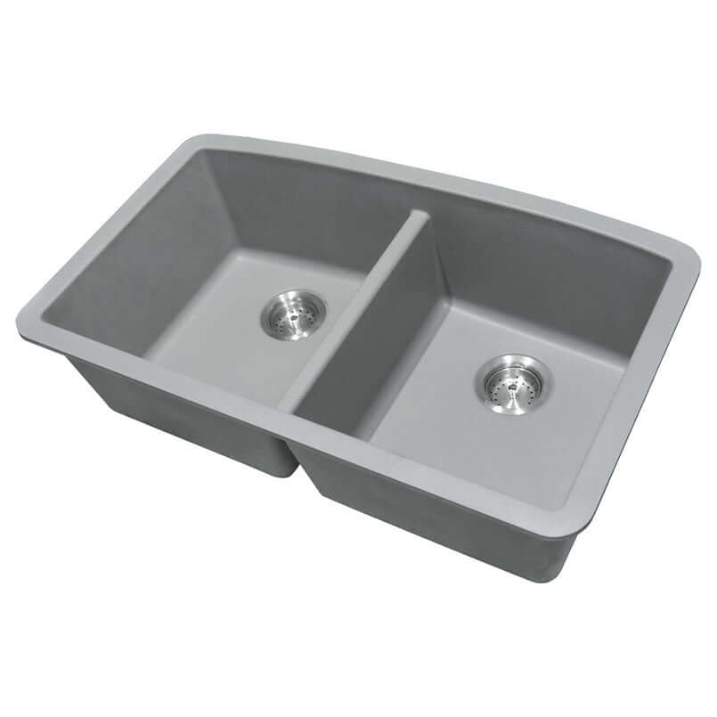 QUARTZ GREY DOUBLE BOWL 50/50-3219 Kitchen Sinks - Shop at Home Craft Studio - 6