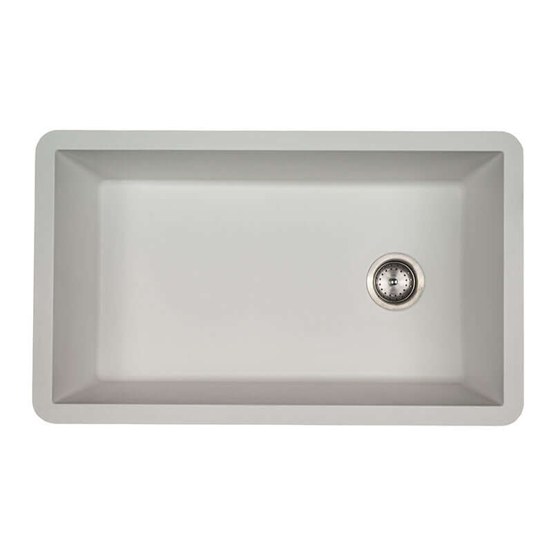 QUARTZ WHITE STRAIGHT SINK 3119 Kitchen & Vanity Sinks - Shop at Home Craft Studio - 2