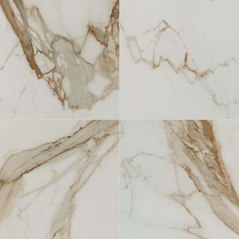 REGALLO CALACATTA MARBELLA 12X24 POLISHED Floor or Wall Tile, Bullnose, Mosaic - Shop at Home Craft Studio - 12