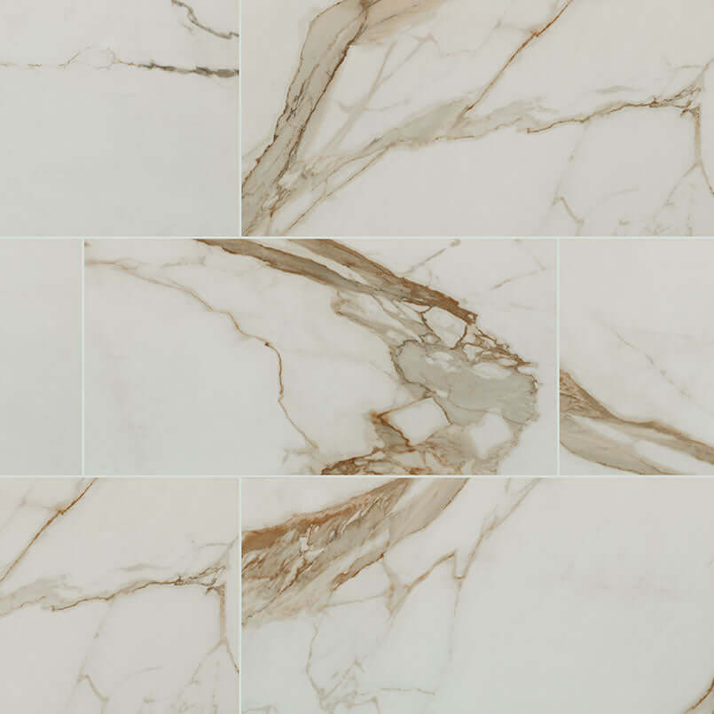 REGALLO CALACATTA MARBELLA 12X24 POLISHED Floor or Wall Tile, Bullnose, Mosaic - Shop at Home Craft Studio - 14