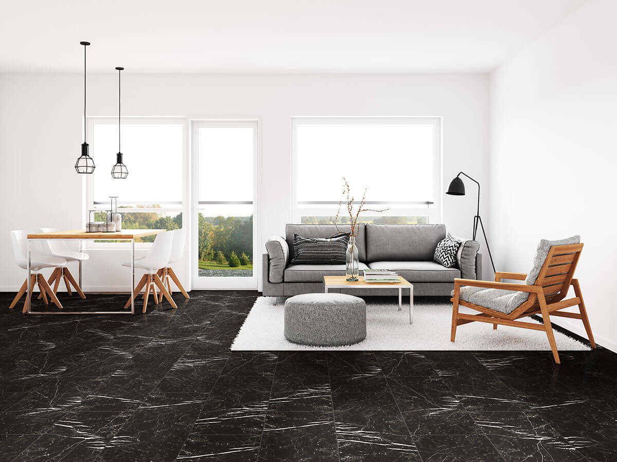 REGALLO MARQUINA NOIR 12X24 POLISHED Floor or Wall Tile - Shop at Home Craft Studio - 4