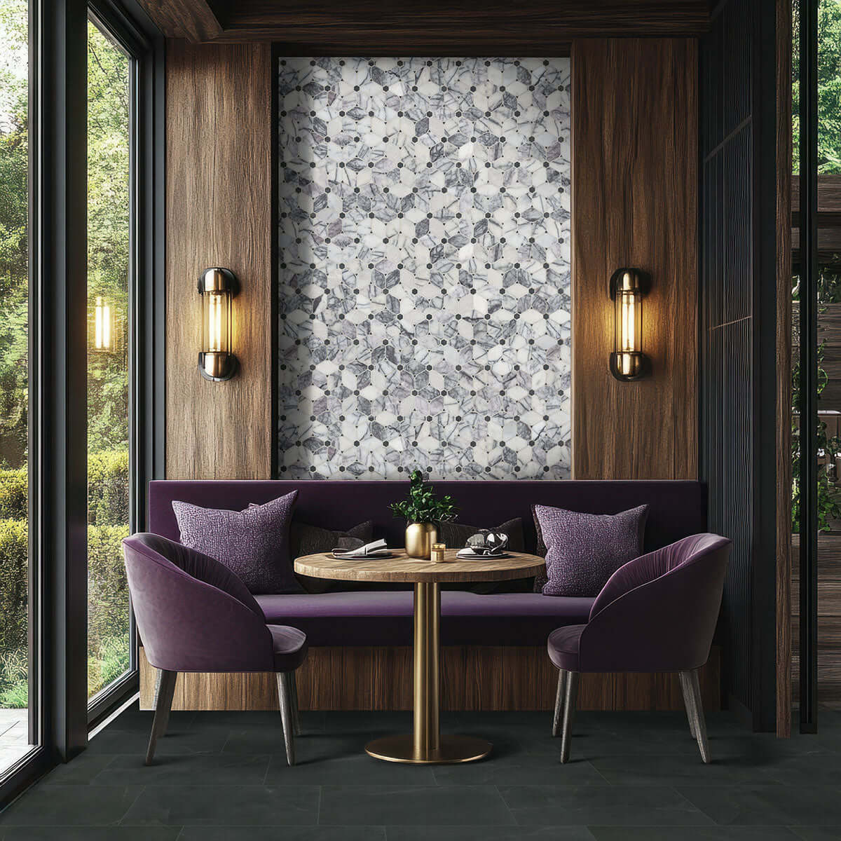 REGALLO MIDNIGHT AGATE 12X24 MATTE Floor or Wall Tile, Wall Tile, Mosaic, Bullnose - Shop at Home Craft Studio - 4
