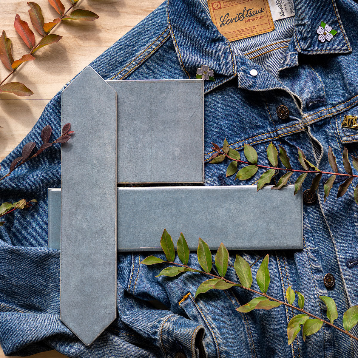 RENZO DENIM 5X5 GLOSSY Wall Tile - Shop at Home Craft Studio - 8